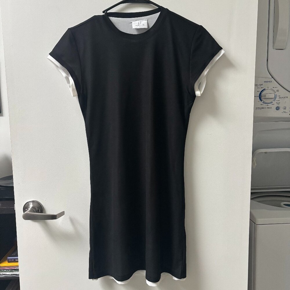 Black Fitted Tee Shirt Dress